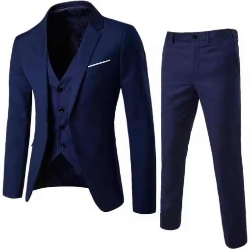 Blazers for Formal  Three-Piece Business Professional Suit Set