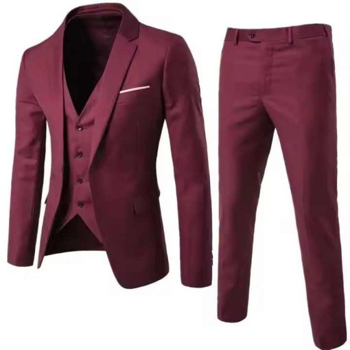 Blazers for Formal  Three-Piece Business Professional Suit Set - Image 2