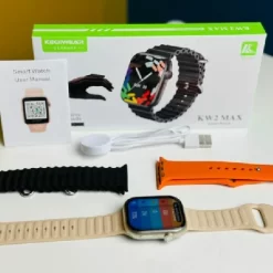 Keqiwear KW2 Max Smartwatch With 3 Belt
