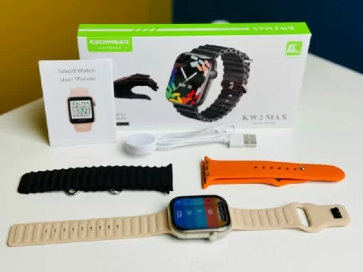 Keqiwear KW2 Max Smartwatch With 3 Belt