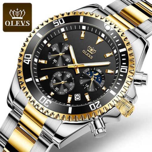 OLEVS 2870 Waterproof Stainless Steel Casual Watch - Image 4