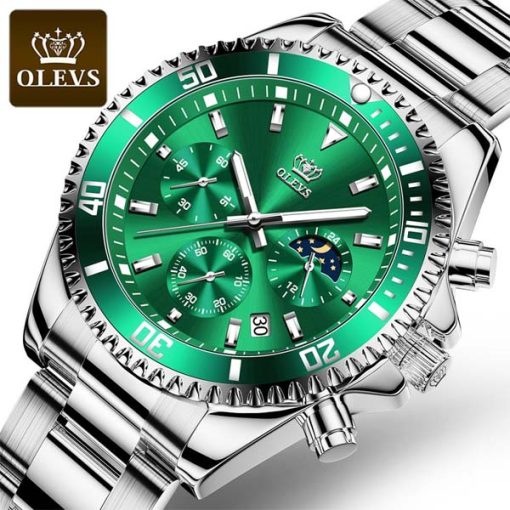 OLEVS 2870 Waterproof Stainless Steel Casual Watch - Image 3