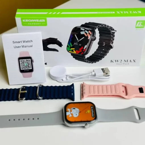 Keqiwear KW 2 Max Smartwatch With 2 belt - Image 2