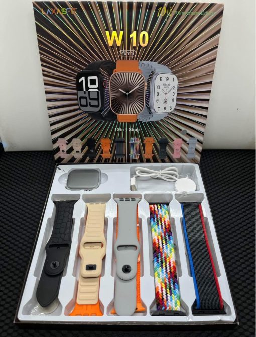 Laxasfit W10 Smart Watch with 10 Straps - Image 6