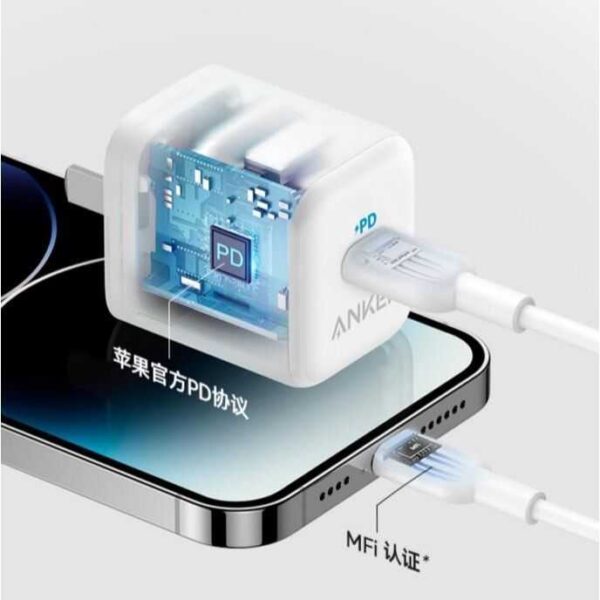 Anker PowerPort III 20W Cube PD Type-C Fast Charger - Image 3