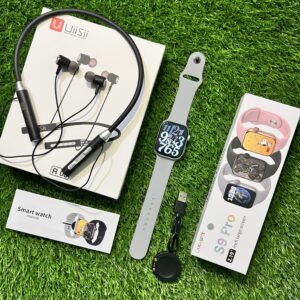 Laxasfit S9 Pro Smart Watch +  Free UiiSii Neckband