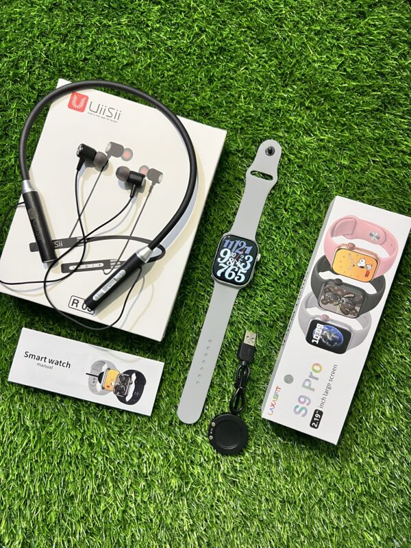Laxasfit S9 Pro Smart Watch +  Free UiiSii Neckband