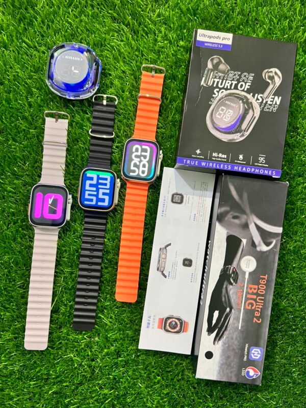 T900 Ultra 2 Smart Watch +  Ultrapods Pro Earbuds Combo