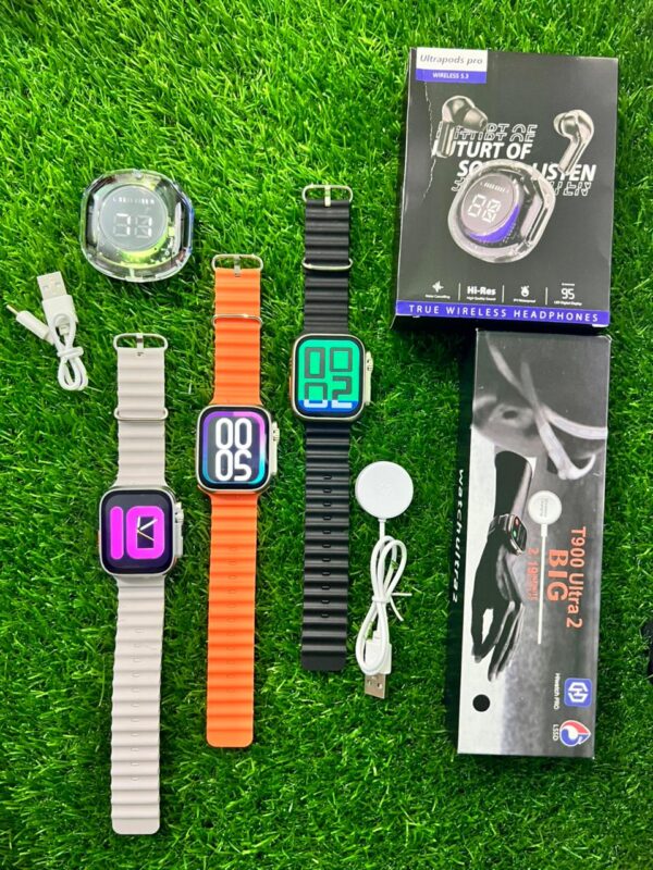 T900 Ultra 2 Smart Watch +  Ultrapods Pro Earbuds Combo - Image 2