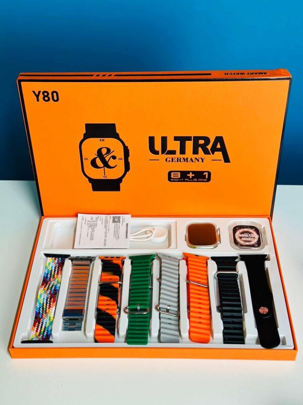 Y80 Ultra Smartwatch with 8 Strap