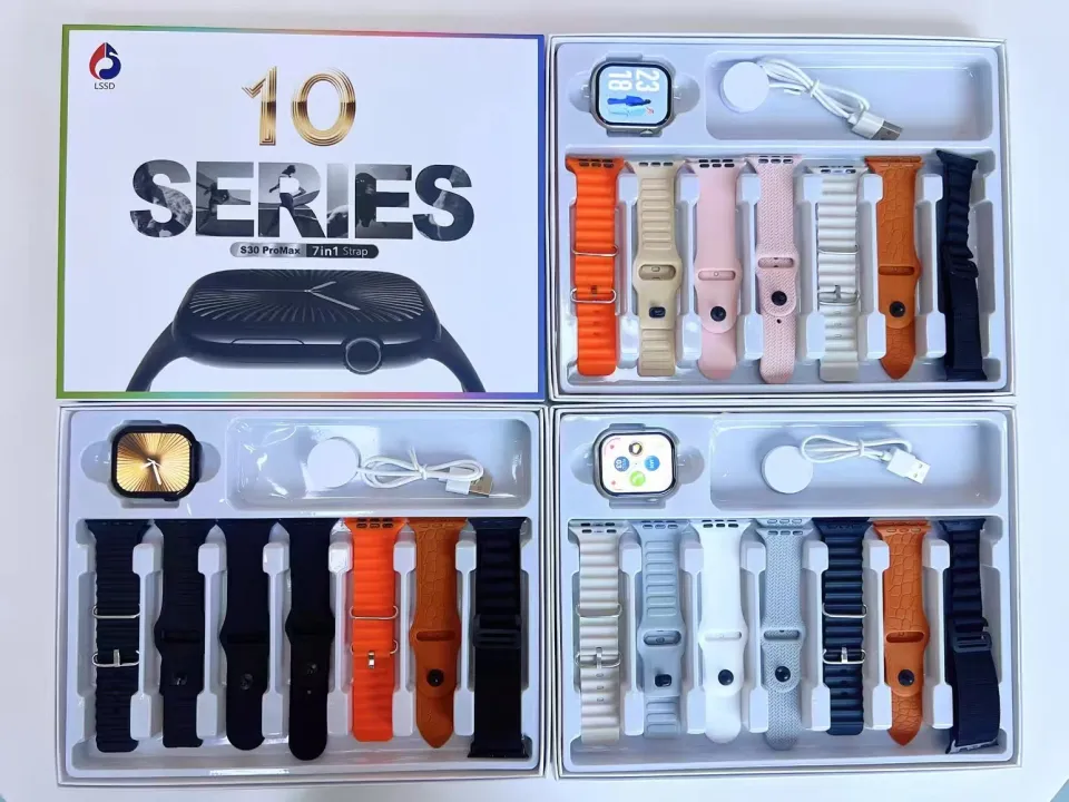 S30 Pro Max Smart Watch 7 Straps, Bluetooth Calling - Image 3