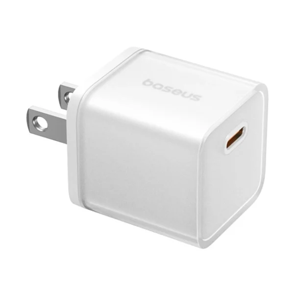 Baseus USB-C 20W GaN White Charger Adapter