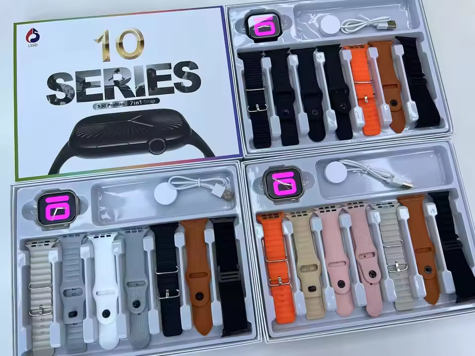 S30 Pro Max Smart Watch 7 Straps, Bluetooth Calling - Image 2