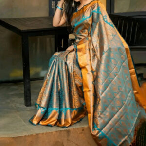 Kanji Boron Saree – Premium Zari Work