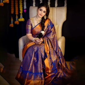 Kanji Boron Saree for Festivals & Special Occasions