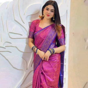 কাঞ্জি বরণ শাড়ি – রাজকীয় নকশা ও আরামদায়ক ফেব্রিক