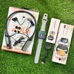 S9 Pro Smartwatch & Regrsi NY060 200H Neckband