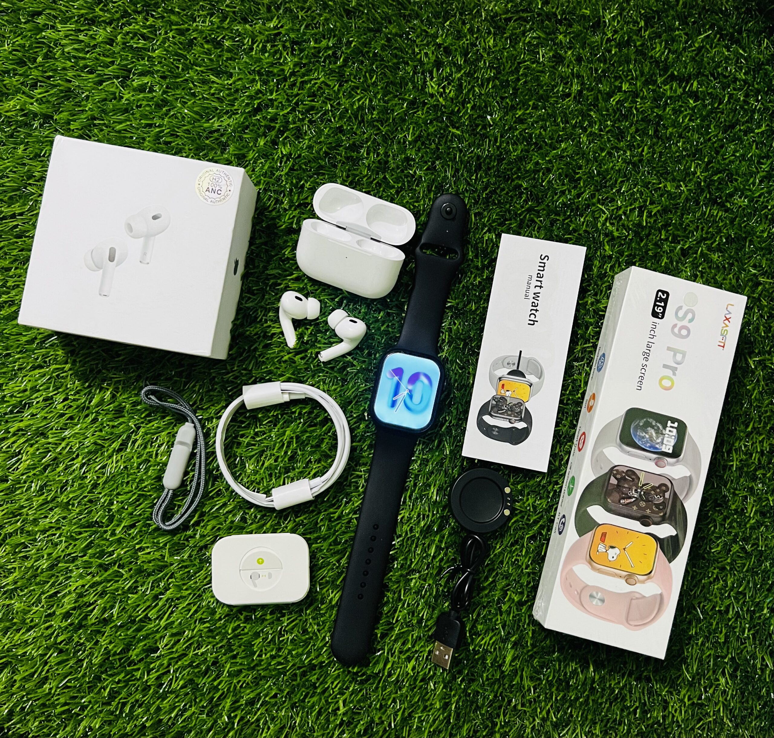 S9 Pro Smartwatch & Apple AirPods 2nd Gen Pro Combo